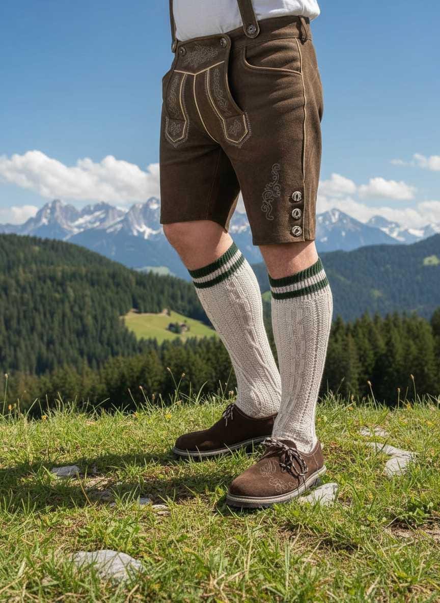 Mens Brown Leather Haferl Shoes with embroidery – Edelweiss Creek